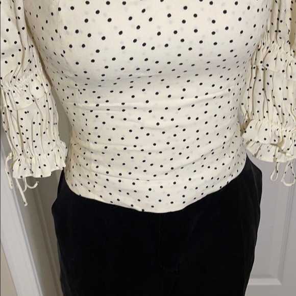 Reformation Nina Top in Pepper Polka Dot Print - Picture 4 of 8